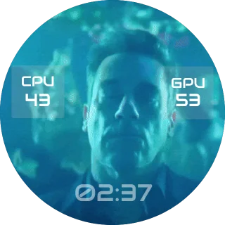 Dancing NZXT Kraken LCD GIF screen with a man dancing in a club, glass CPU and GPU temperature panels and a clock